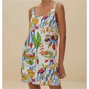 NWT FARM Rio Fresh Table Multicolor Mini Dress